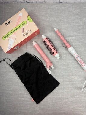 INH Quick Change Styler - Pink Multi-Tool Hair Set NWT
